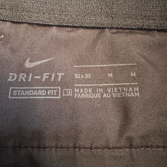Nike Dri-FIT UV Standard Fit Golf Chino Pants 32x30 Charcoal Gray Red Tab Logo - Picture 4 of 9
